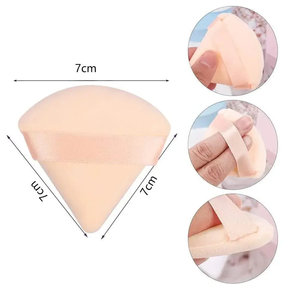Velvet Triangle Makeup Puffs: Luxe Beauty Blenders for Flawless Makeup